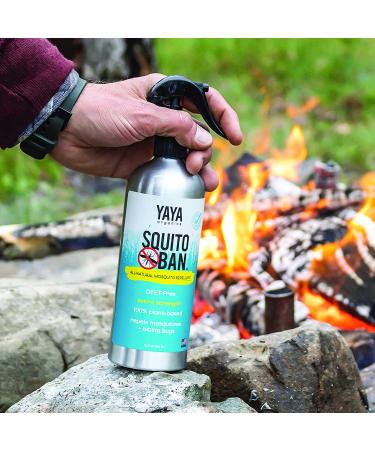 Squito Ban 16oz - Yaya Organics All-Natural Bug Spray | Proven Effective & Family Friendly | Deet-Free Mosquito Repellent - Buy Online on SooperMarket.com