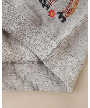 Girls Cotton Sweatshirt for Kids | Long Sleeve Pullover | Age 1-12 Years | Horse Design | 5-6 Years - Buy Online on SooperMarket.com