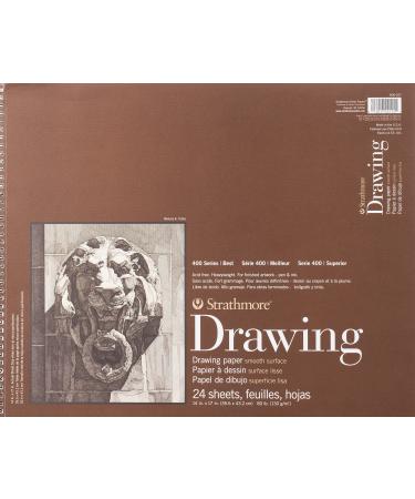 Strathmore (400-107 400 Series Drawing, Smooth Surface, 14x17, White