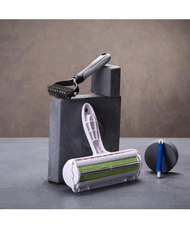 Finopet 3 Set: Dog & Cat Brushes XL Lint Roller & Tick Tongs - Ultimate Pet Grooming Kit for Long Hair & Undercoat - Buy Online on SooperMarket.com