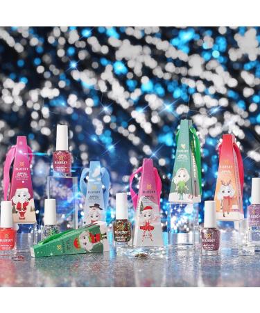 Bluesky Christmas Kids Nail Varnish Bauble - Mischievous Elf Green Glitter | Non-Toxic Water-Based Nail Polish for Kids 5ml - Buy Online on SooperMarket.com
