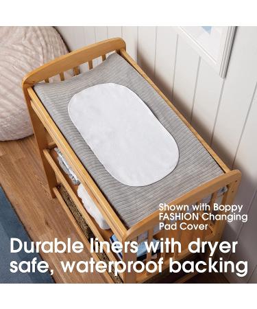 Boppy Changing Pad Liner 3-Pack | Waterproof Crisp White Terrycloth | Mess-Free Diaper Changes | On-the-Go Use | Machine Washable - Buy Online on SooperMarket.com