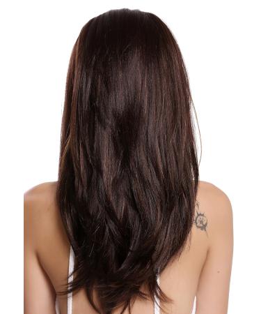 WIG ME UP RGF-6082-LF-F4/30 - Premium Long Straight Lace Front Wig with Hand-Knotted Design in Brown with Copper Highlights for Ladies - International Shipping Available - Buy Online on SooperMarket.com