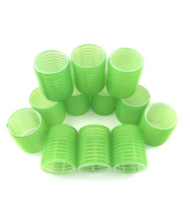 Jumbo Hair Rollers Curlers Self Grip Holding Rollers Hairdressing Curlers Hair Design Sticky Cling Style For DIY Or Hair Salon By Kamay's (Gripping Sticky Rollers 48mm/1.9"Large Size12PCS) 48mm/1.9"12PCS Random Colors