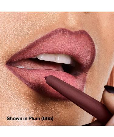 Revlon Colorstay Lip Liner in 665 Plum - Longwear Rich Color with Built-in Sharpener - Buy Online on SooperMarket.com