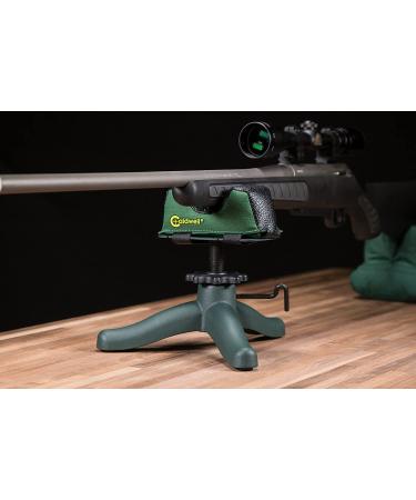 Caldwell The Rock Jr Adjustable Rifle Shooting Rest - Ambidextrous Design for Outdoor Range | Green/Black - Buy Online on SooperMarket.com