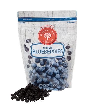 Cherry Bay Orchards Dried Blueberries 12oz - 100% Domestic Natural Kosher Certified - Gluten-Free & GMO Free - Resealable Pouch - 6oz x 2 - Buy Online on SooperMarket.com