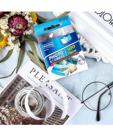 Durony 500-Piece Double-Sided Self Adhesive Photo Tapes for DIY Photo Albums - White Photo Sticker - Buy Online on SooperMarket.com