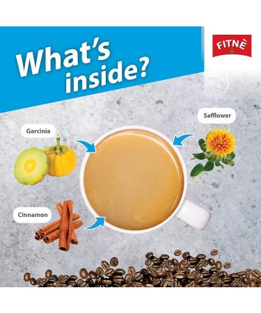 FITNE Instant 3 In 1 Coffee Packets Mix With Herbs Cinnamon Garcinia Safflower Spice Latte Smooth Blend No Sugar Sucralose Sweetener 30 Sticks Herbs 10 Count (Pack of 3) - Buy Online on SooperMarket.com