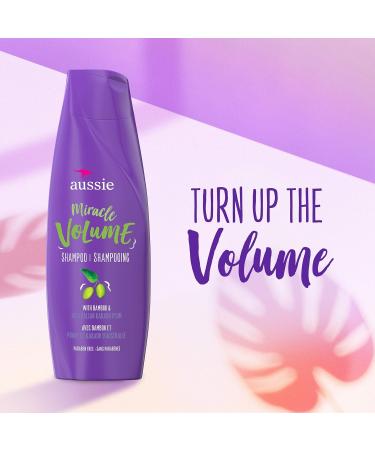 Aussie Miracle Volume Shampoo for Fine Hair - Paraben-Free Pack of 4 | Plum & Bamboo Extracts | International Shipping - Buy Online on SooperMarket.com