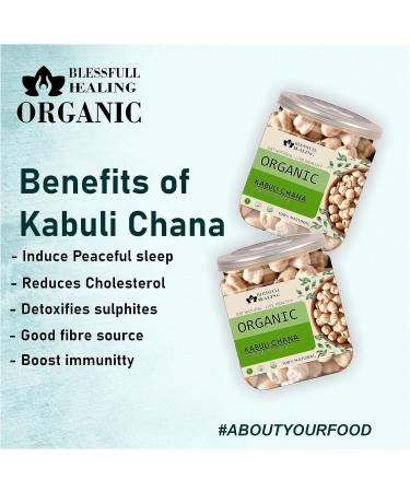 Blessfull Healing Organice Kabuli Chana 2 lb (907 Gram) - Buy Online on SooperMarket.com