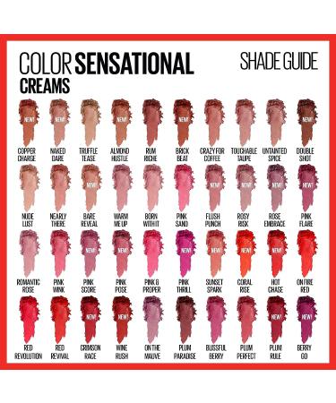Maybelline Color Sensational Lipstick - Born With It Nude Pink - Cream Finish - Buy Online on SooperMarket.com