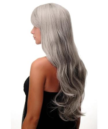 Buy WIG ME UP Grey Silver Black Long Straight Wig 70cm | Sexy Long-Haired Hairstyle | International Shipping Available - Buy Online on SooperMarket.com