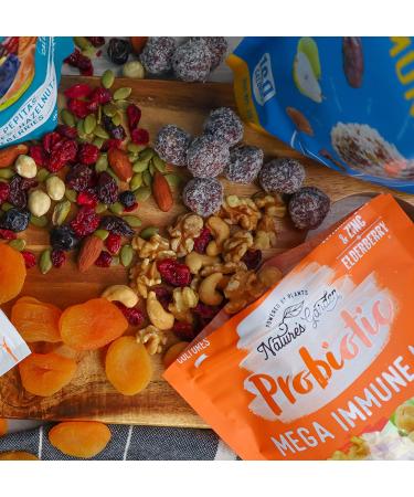 Nature's Garden Probiotic Immune Snack Packs - Mixed Nuts with Heart Healthy Omega-3, Vitamin D, Cranberries, and Cherries - 24 Individual Servings for Immune Boost and Family Snacking - Buy Online on SooperMarket.com