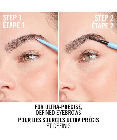 Rimmel London - Kind & Free Brow Definer Dual Ended Ultra Fine Tip and Spoolie NO mineral oils Vegan Formula - Warm Brown - 3 - Buy Online on SooperMarket.com