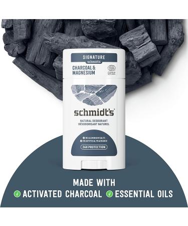 Schmidt's Naturals Charcoal + Magnesium Deodorant | Natural, 2.65 oz - Buy Online on SooperMarket.com
