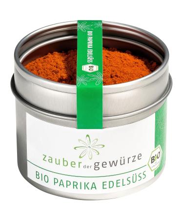Magic of the spices Bio Paprika Edels ss-Mild-Schafes paprika powder for goulash and much more in top quality and reclaimable aroma can 60 g organic paprika noble sweet