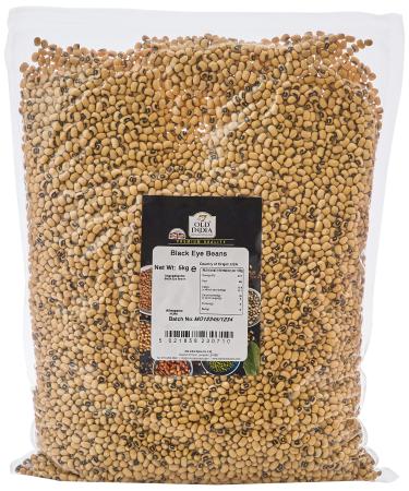 Old India Black Eye Beans 5kg 5 kg (Pack of 1)