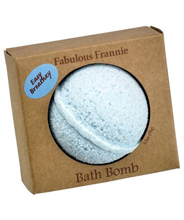 Fabulous Frannie Easy Breathzy Natural  Handmade Bath Bomb Set  Rich in Essential Oil  Mineral Salt  Coconut Oil  Witch Hazel  Fizzies to Moisturize Skin 2.5oz