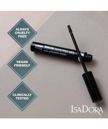 Isadora Eyebrow Gel with Precision Brush | Long-Lasting Easy Fix for Defined & Full-Looking Eyebrows | Transparent Eyebrow Laminating Gel - Buy Online on SooperMarket.com