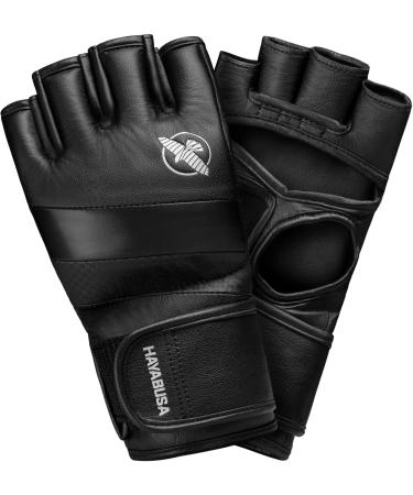 Hayabusa T3 4oz Pro Style MMA Gloves for Men and Women Large Black