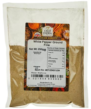 Old India White Pepper Ground Fine 250g 250 g