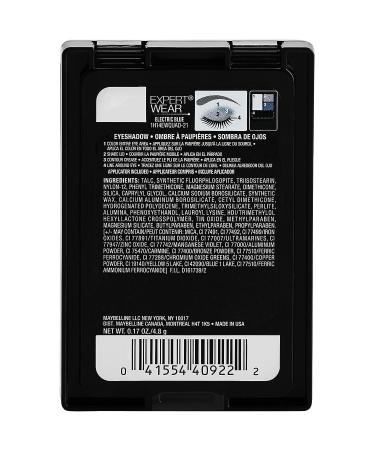 Maybelline New York Expert Wear Eyeshadow Quads Electric Blue 0.17 oz - Long-Lasting Eyeshadow Palette - Buy Online on SooperMarket.com
