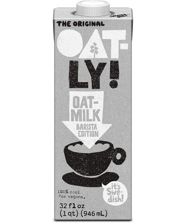Oatly Oat Milk Barista Edition Non-Dairy Gluten Free, 32 oz - 2 Pack