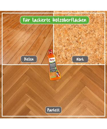 Poliboy Parquet Renovator Seidenmatt 500ml - Floor Cleaner for Wooden & Cork Floors | Made in Germany - Ideal for Stressed Floors - Buy Online on SooperMarket.com