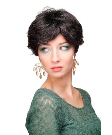 WIG ME UP Ladies Wig | Elegant Black Grey Mottled Short Wig - CM-37-280 for Classic Style - Buy Online on SooperMarket.com