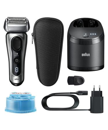 Braun Series 8 8457cc Electric Razor for Men with Precision Trimmer - Galvano Silver - Buy Online on SooperMarket.com