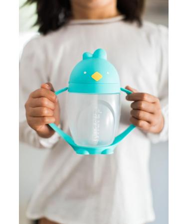 Made in USA Lollaland Weighted Straw Sippy Cup - Infant & Toddler Transition Cup | Shark Tank Product | Lollacup (Turquoise) with Straw Replacement Pack - Buy Online on SooperMarket.com