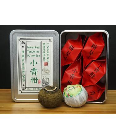 Green Orange Peel Pu-erh Tea | Tangerine Peel XiaoQingGan Tea Box | Independent Packing from GuangDong XinHui - Buy Online on SooperMarket.com