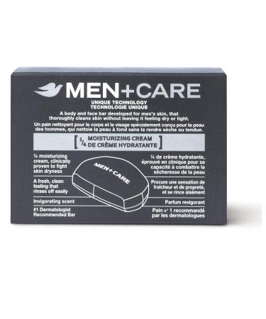 Dove Men+Care 3-in-1 Bar - Extra Fresh Body Face & Shaving Cleanser | 4 Bars 3.75 oz | Hydrating & Moisturizing Soap - Buy Online on SooperMarket.com