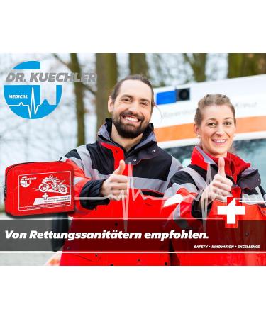 Dr. Kuechler First Aid Kit for Motorcycle Quad Vespa & Bicycle - Compact Bandage Pocket & Mini Emergency Set - Buy Online on SooperMarket.com