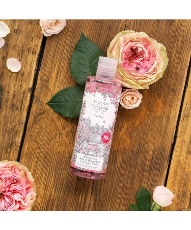 Woods of Windsor Rose Bath & Shower Gel - Floral White Jasmine & Ylang Ylang - Moisturizing Body Wash for Women with Vitamin E - 250ml - Buy Online on SooperMarket.com
