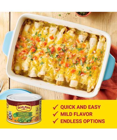 Old El Paso Chopped Green Chiles 4.5 oz (Pack of 24) - Buy Now for Authentic Tex-Mex Flavor! - Buy Online on SooperMarket.com