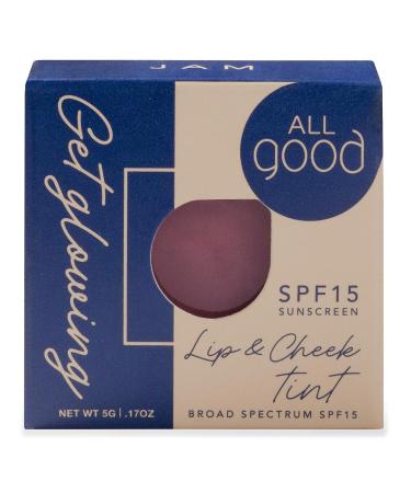 Get Glowing Lip & Cheek Tint - SPF 15 Vegan Mineral Balm Cream Blush - Organic Sustainable Ingredients - Buy Online on SooperMarket.com