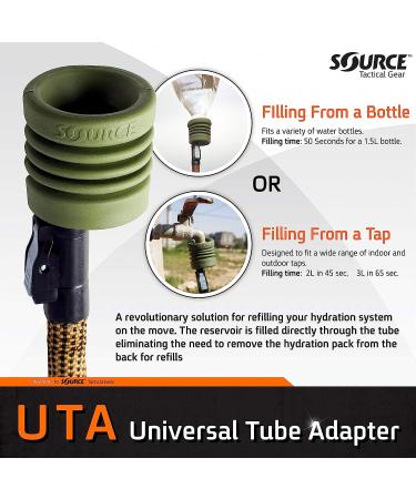 Source Tactical ILPS 3L Low Profile Widepac Bladder with High-Flow Valve - Leakproof Closure - UTA Rapid Refill Adaptor - 100oz - Buy Online on SooperMarket.com