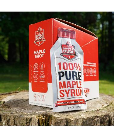 Maple Shot 100% Real Maple Syrup Energy Gel - Travel Size for Hiking, Cycling, Camping - 10-pack - Buy Online on SooperMarket.com