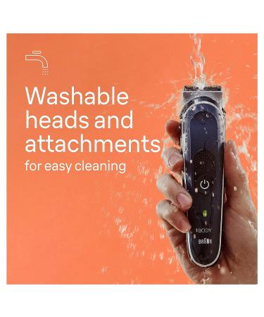 Braun Body Groomer Series 3 3340 for Men - Chest, Armpits, Groin Trimming & Manscaping | SkinSecure Technology, 2 Combs, Washable - Buy Online on SooperMarket.com