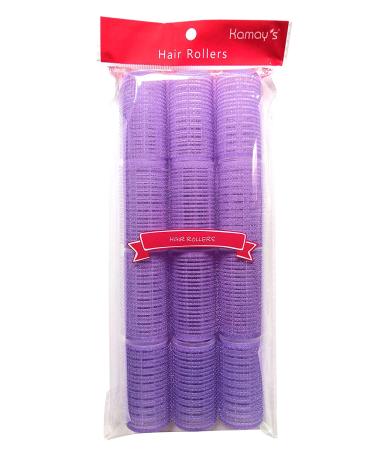Kamay's Medium Size Hair Rollers Curlers - Gripping Sticky Rollers 30mm/1.2 - 12PCS Random Colors - Buy Online on SooperMarket.com