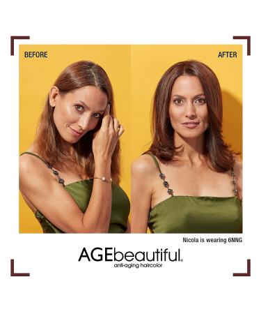 AGEbeautiful 5N Medium Brown Hair Color Dye | 100% Gray Coverage | Anti-Aging Formula - Buy Online on SooperMarket.com