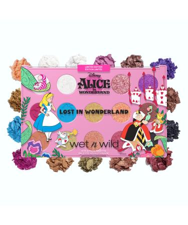 Wet n Wild Lost in Wonderland Eye & Face Palette Hyper-Pigmented Eyeshadow with Creamy Mattes Shimmering Eyeshadows Satin Eye Shadows Multi-Dimensional Eye Glitter Shades