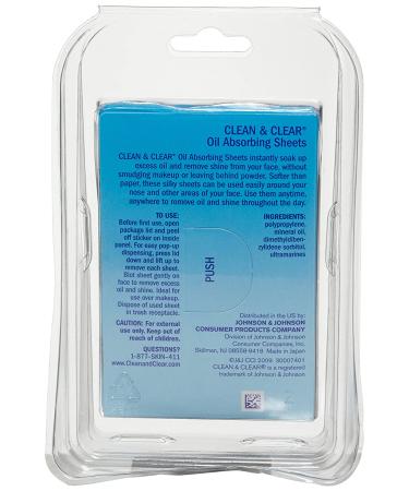 Clean & Clear Oil Absorbing Sheets - 50 Count (Pack of 6) | Oil Control for Fresh, Matte Skin - Buy Online on SooperMarket.com