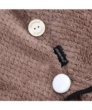 Itoda Hair Towel - Microfiber Absorbent Turban for Long Hair | Soft Durable & Fast Drying | Perfect for Home & Travel - Brown - Buy Online on SooperMarket.com