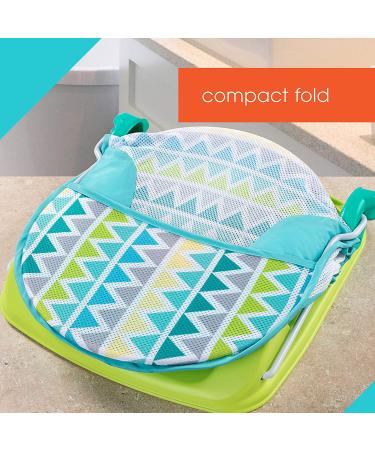 Summer Deluxe Baby Bather (Triangle Stripes) Bath Support for Use in the Sink or Bathtub Includes 3 Reclining Positions  1 Count (Pack of 1) - Buy Online on SooperMarket.com