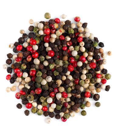 Four Peppercorn Rainbow Blend Organic - Pepper Blend for Grinder - Peppercorn Multi Colored Mix Gourmet Melange 50g