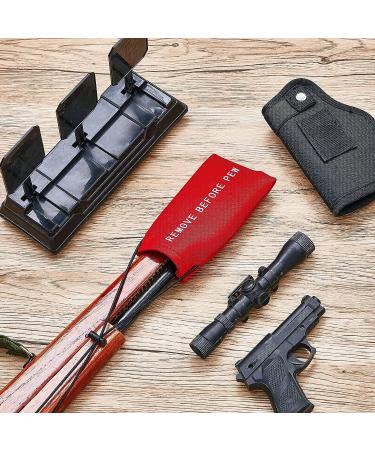 Riakrum 6 Pcs Airsoft & Paintball Barrel Cover with Bungee Cord | Red | 5.51 x 3.15 Inch - Buy Online on SooperMarket.com