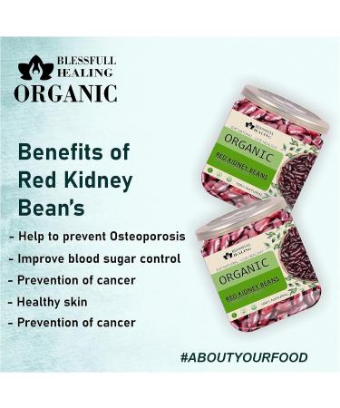 Blessfull Healing Organice RED Kidney Beans 1 lb (453 Gram) - Buy Online on SooperMarket.com